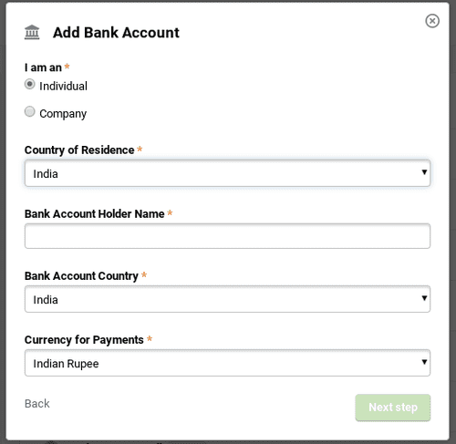 adding Indian Rupee