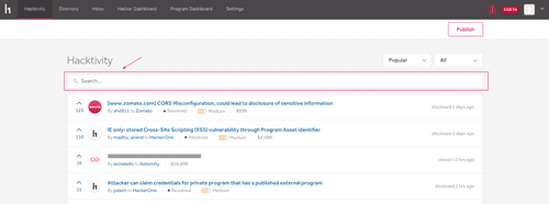 hacktivity search