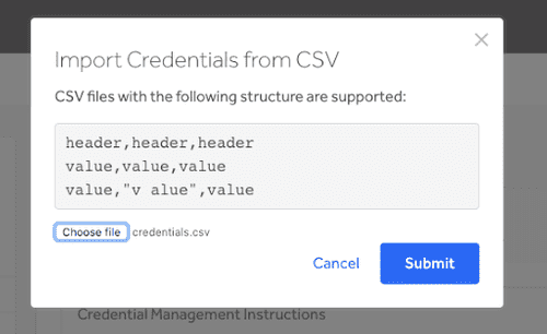 credential management